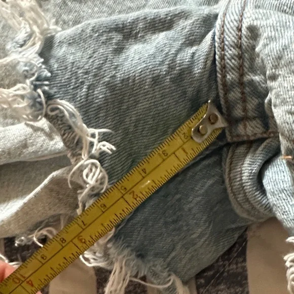 Abercrombie & Fitch Light Blue Jean Shorts - Picture 6 of 6